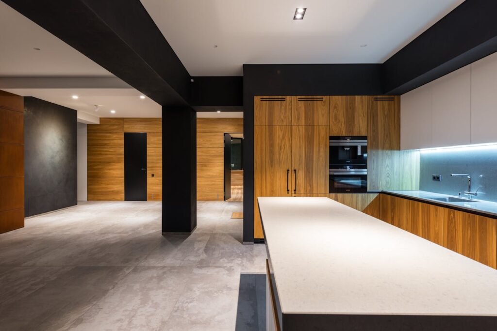 polished cement floor