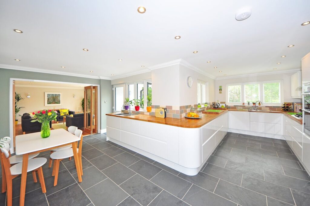 stone flooring kitchen