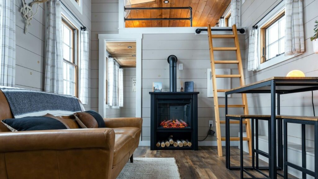 Andrea Davis / Pexels The interior of a tiny loft