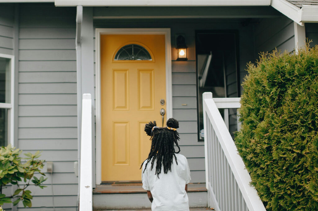 yellow door