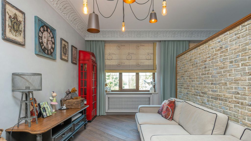 White Couch in the Living Room