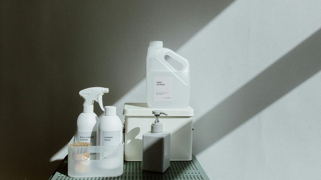 Cleaning Products in Containers