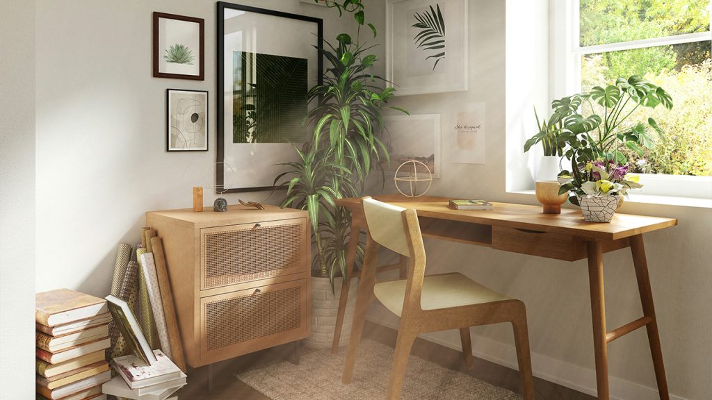 brown wooden table with books on top