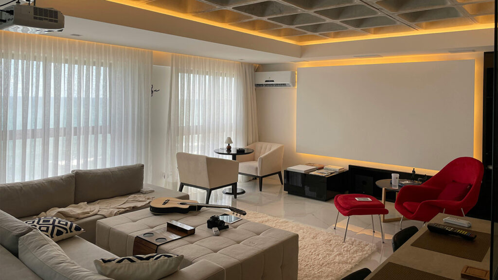 Gray Couch in the Living Room