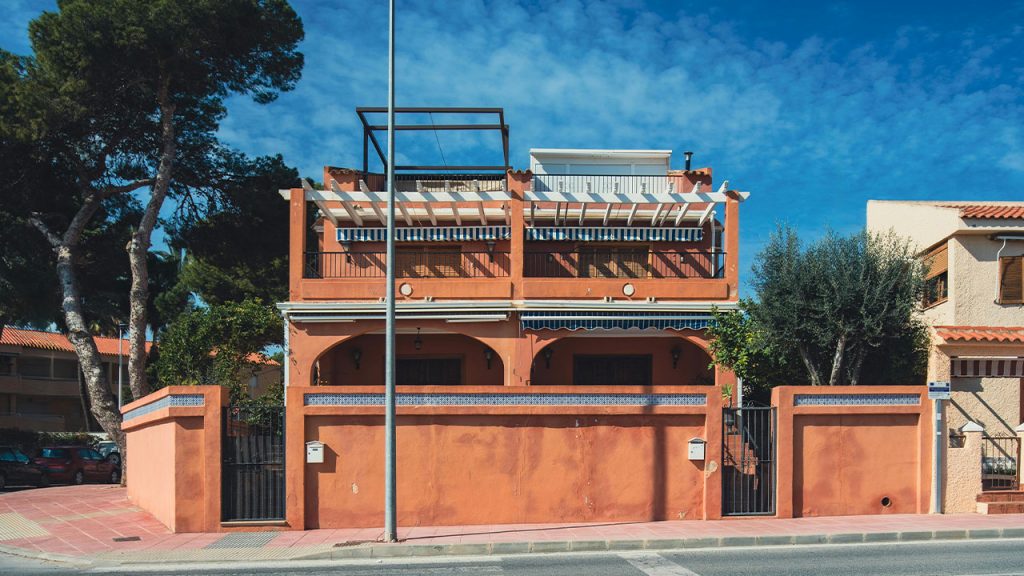 House by Street in Town