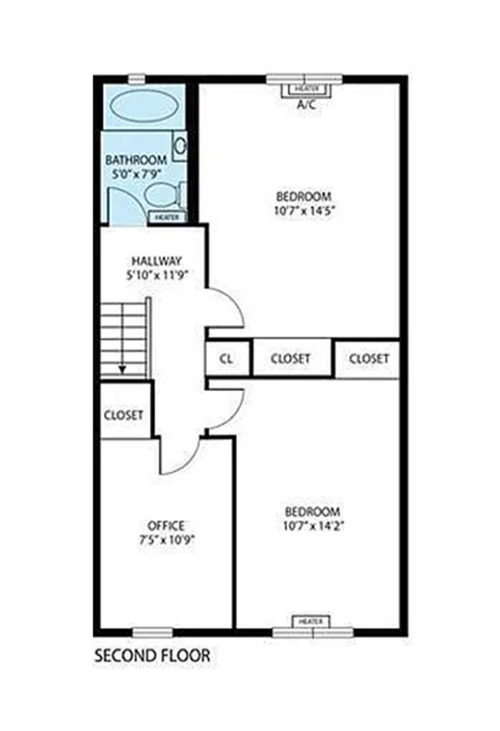 middle village NY second floor plan