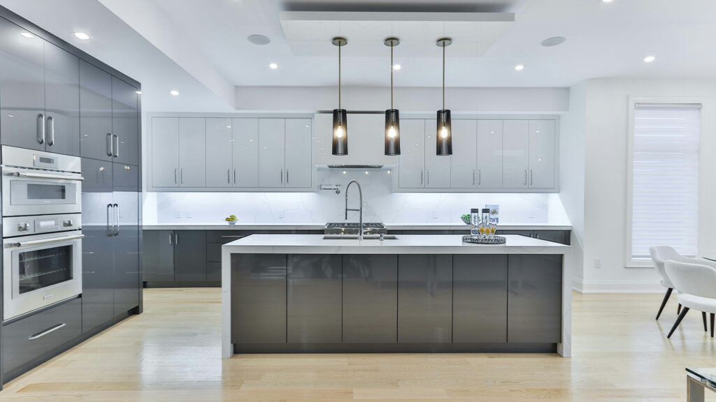 stainless steel kitchen sink with faucet