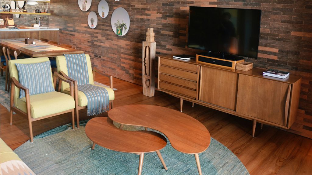 flat screen TV turned off