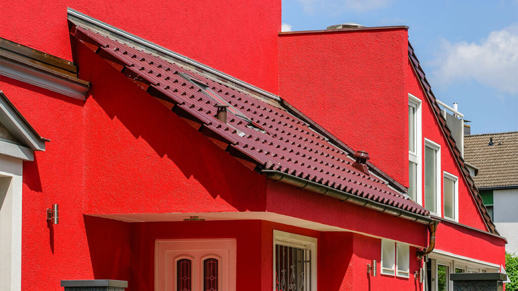 red roof shingles