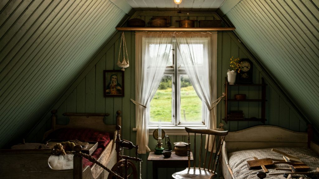 white wooden framed glass window