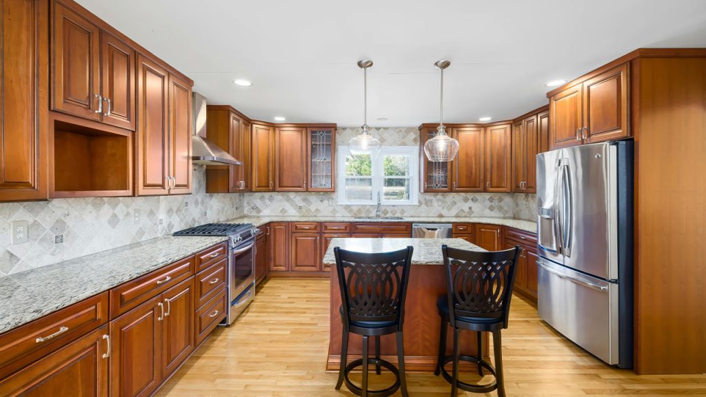 Kitchen Interior Design with Wooden Cabinets