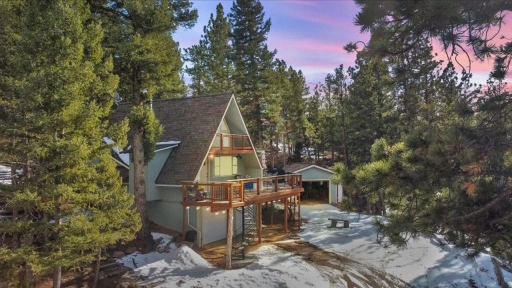 Rustic A-Frame Cabin with Decks