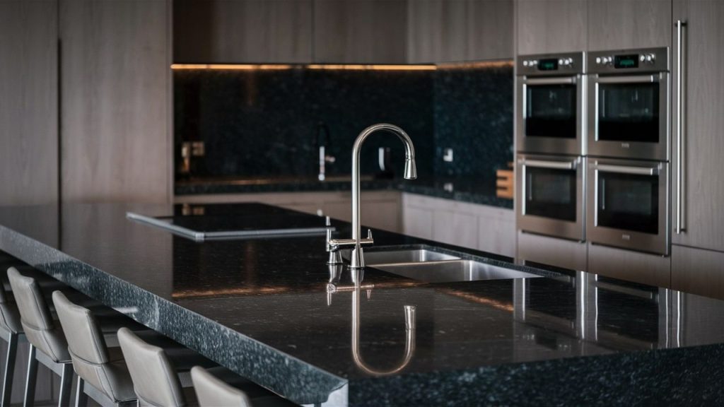 Matte Black Granite – A smooth, non-reflective finish for a subtle, elegant look.