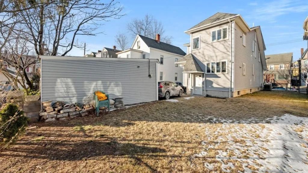 Spacious Backyard with Privacy & Potential