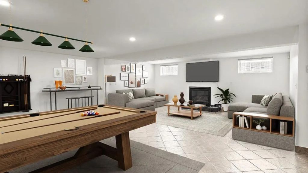 Stylish Rec Room for Fun and Relaxation