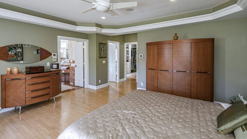 Bedroom with Warm Wood Accents