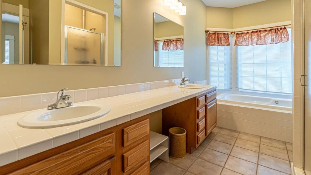 Spacious Bathroom with Double Vanity