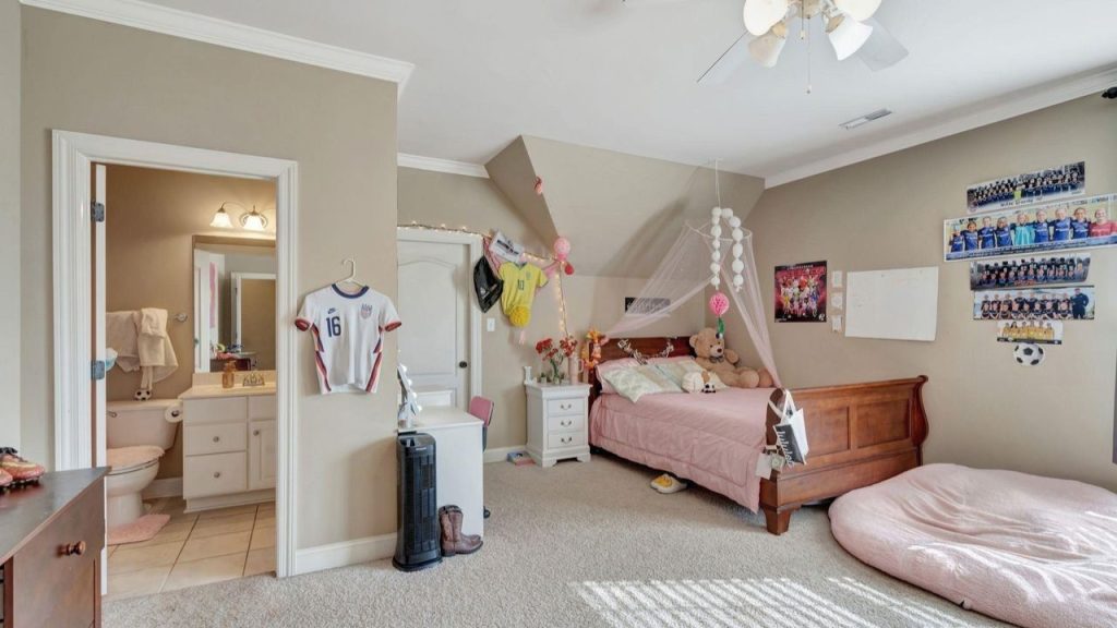 Cozy Sports-Themed Bedroom