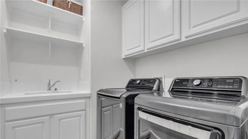 Modern Laundry Room with Storage