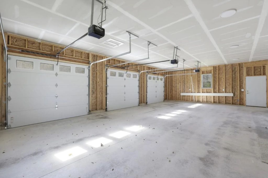 Spacious Three-Car Garage with Storage
