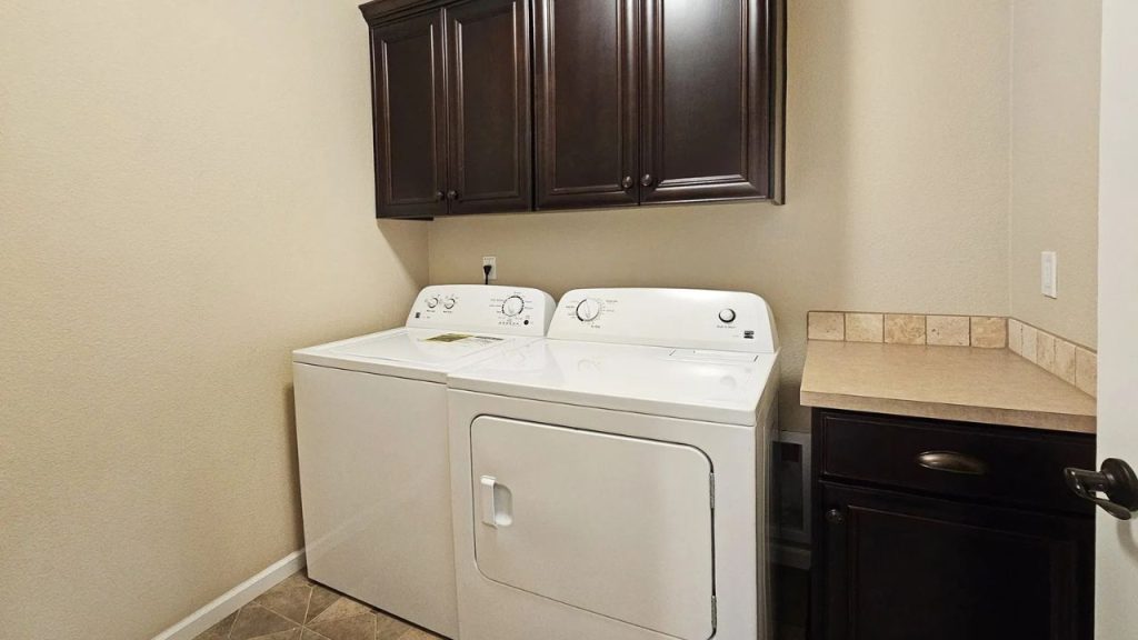 Efficient Laundry Room with Storage