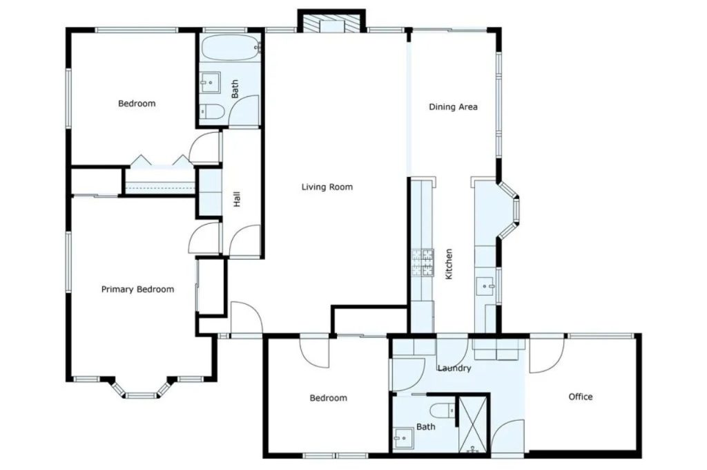 Spacious open-plan Layout