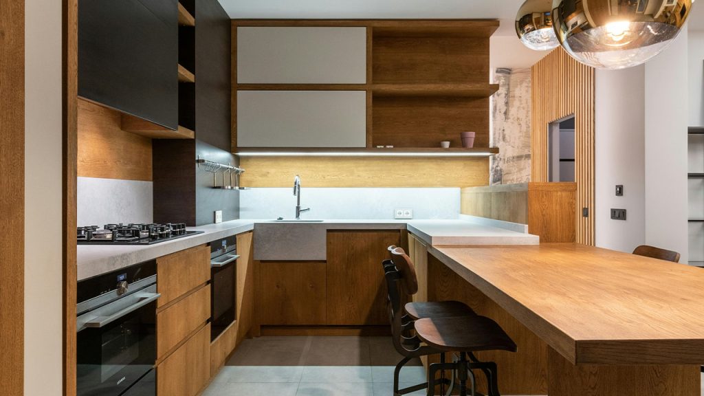 Brown Wooden Table and Chairs