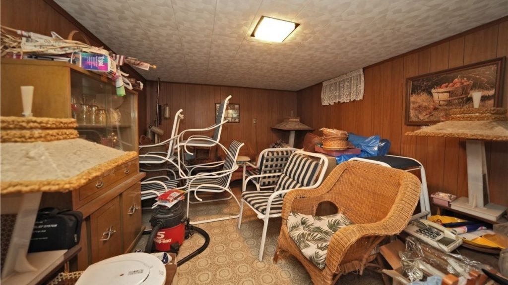 Cozy Basement with Vintage Charm