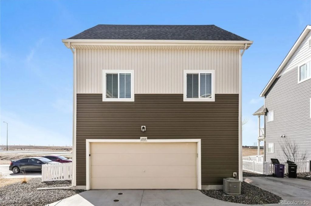 Modern Two-Tone Garage Exterior