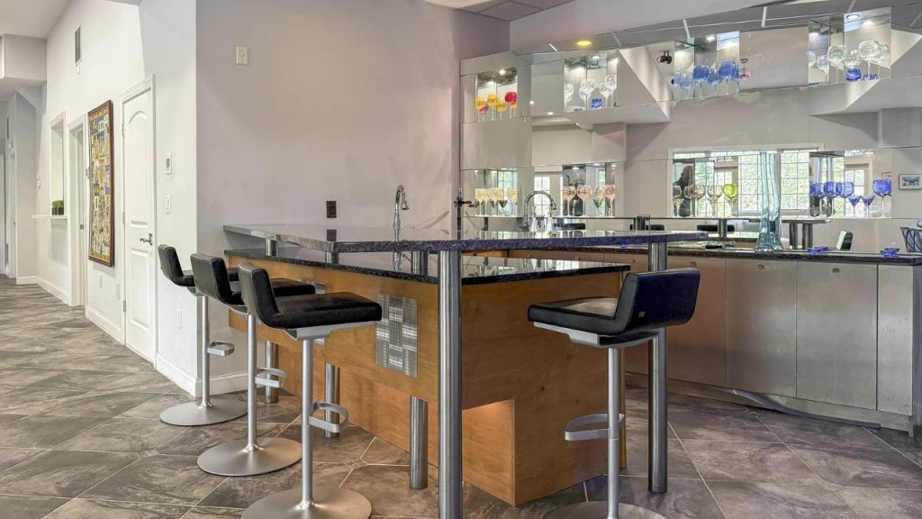 Granite Bar with Sleek Design