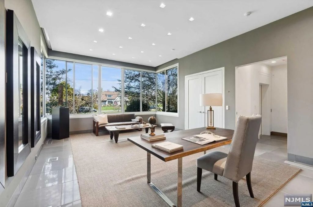Elegant and Light-Filled Study