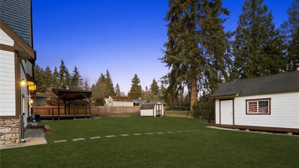 Serene Outdoor Space with Storage