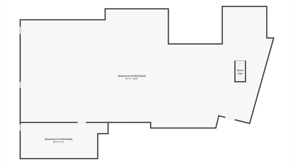 Versatile Unfinished Basement with Potential