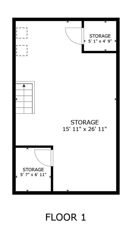 Versatile First-Floor Storage Space