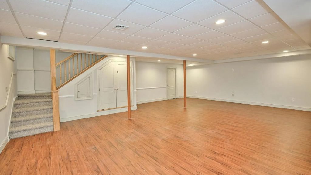 Spacious Basement with Modern Finishes