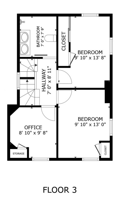 Comfortable Bedrooms and Office Space