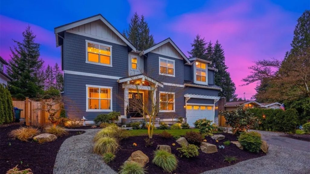 Craftsman Home with Lush Landscaping