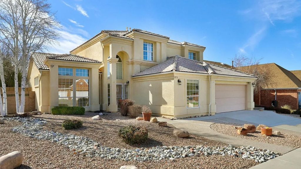 Elegant Spanish-Style Home with Xeriscape