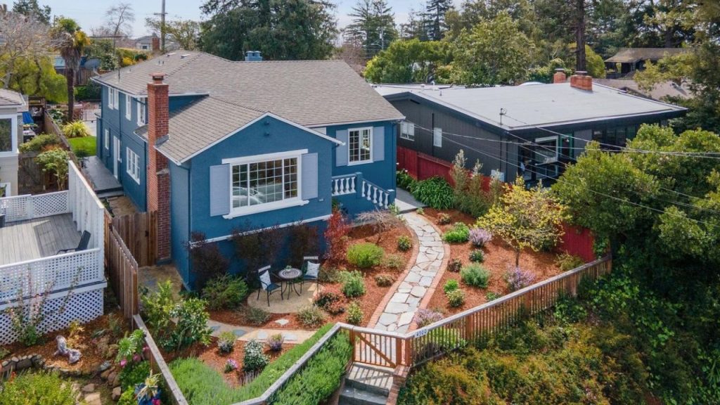 Charming Blue Oakland Home with Bay Views