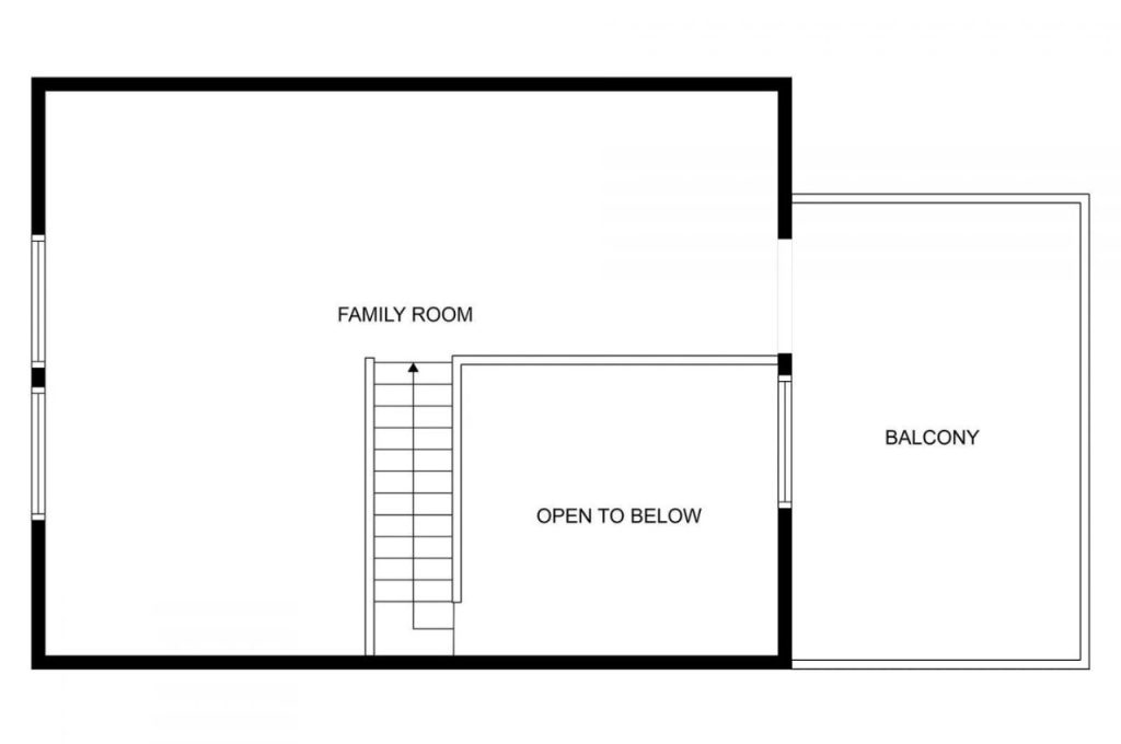 Spacious Family Room with Balcony