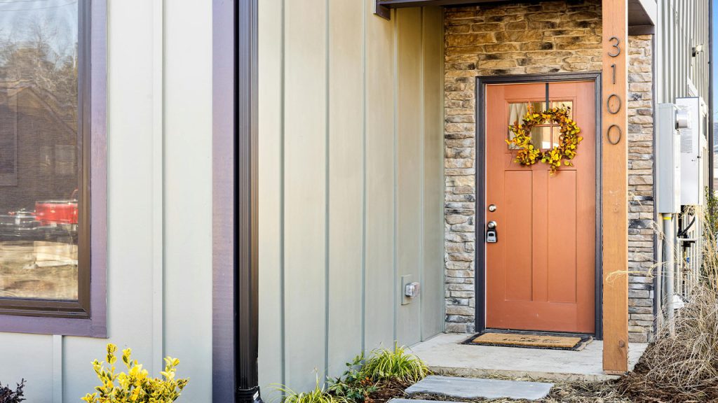 Flower Wreath on Door