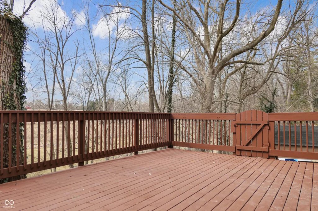 Spacious Deck with a Peaceful View