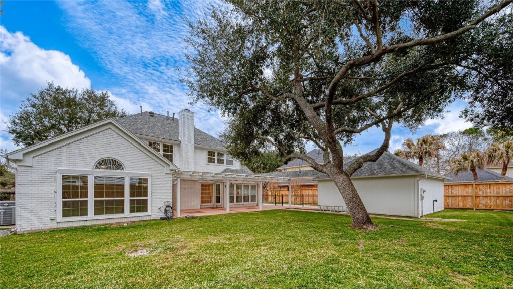 Spacious Backyard with Shaded area