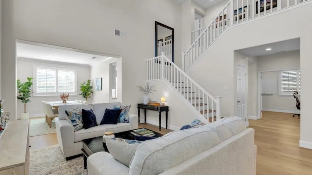 Stylish Open-Concept Living Room