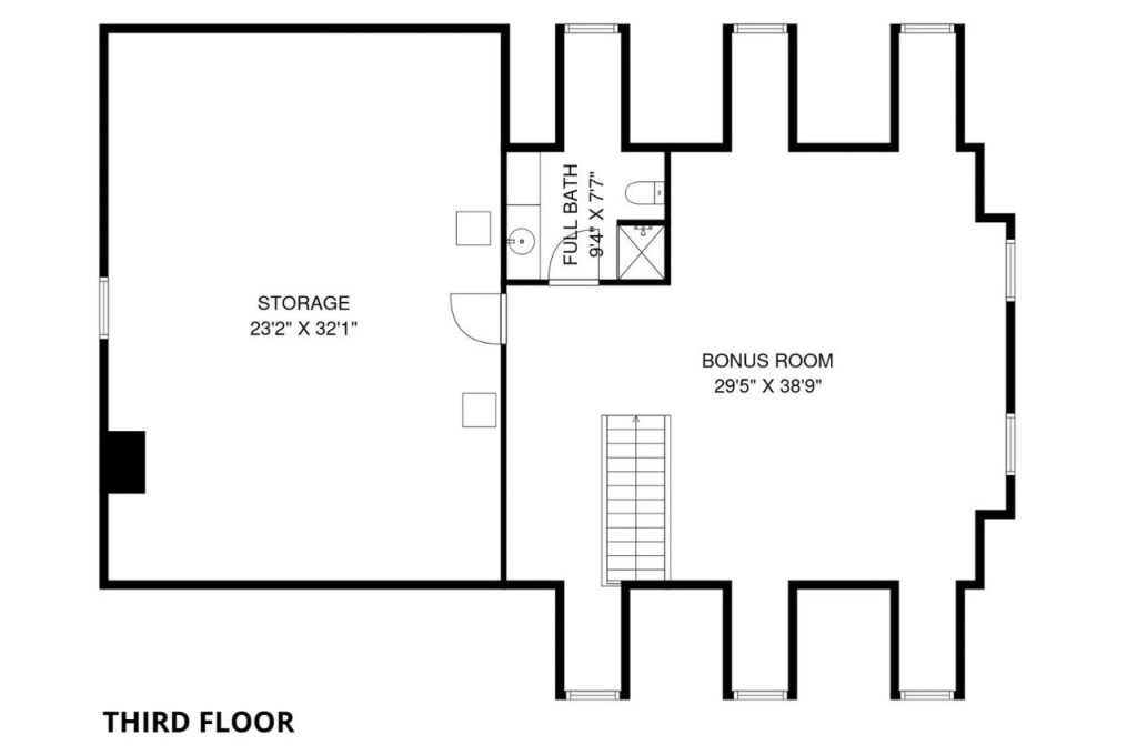 Spacious Bonus Room and Storage
