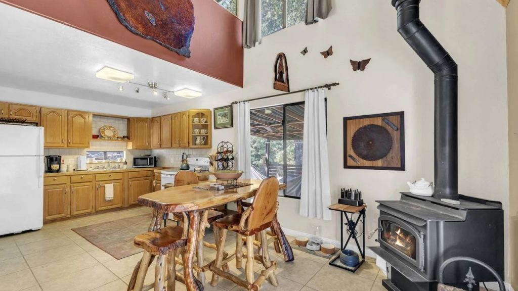 Rustic Kitchen with Cozy Dining