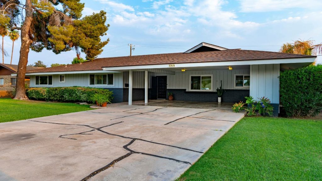 Aging-friendly design ranch-style home.