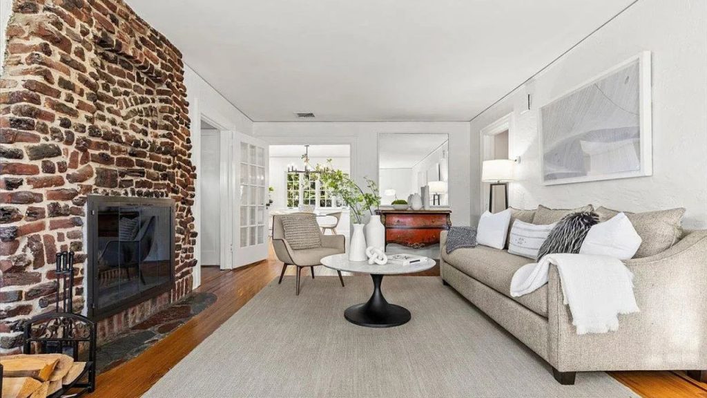 Cozy Living Room with Fireplace