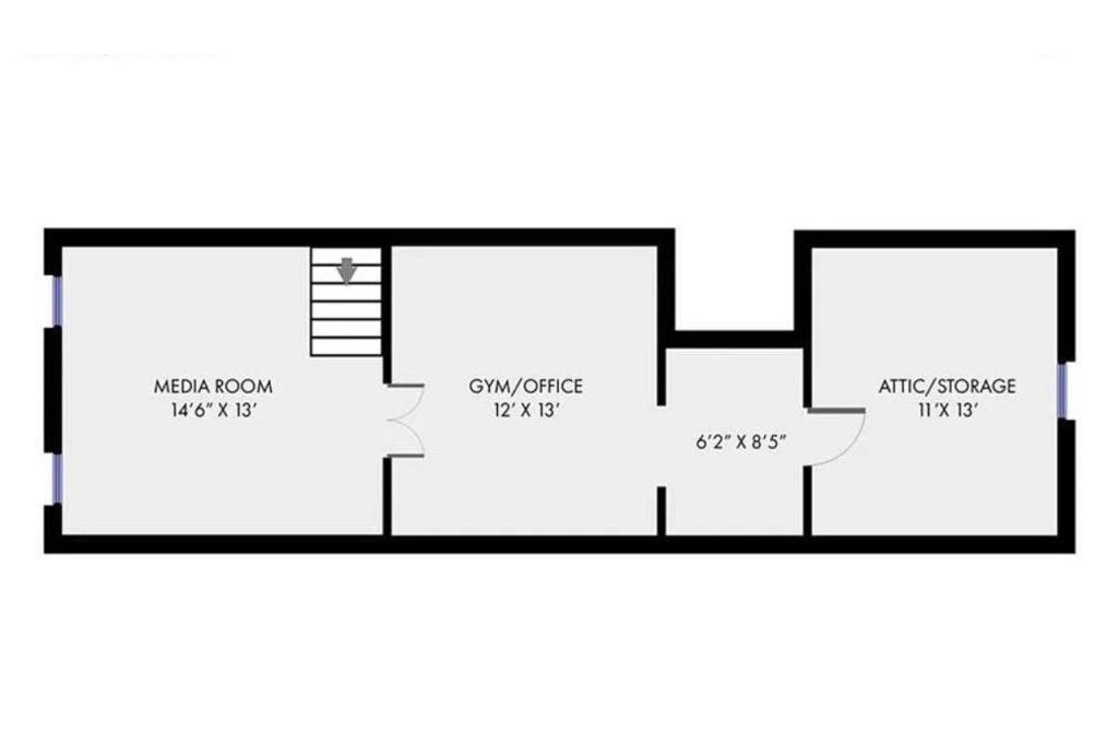 Versatile Third-Floor Living Spaces