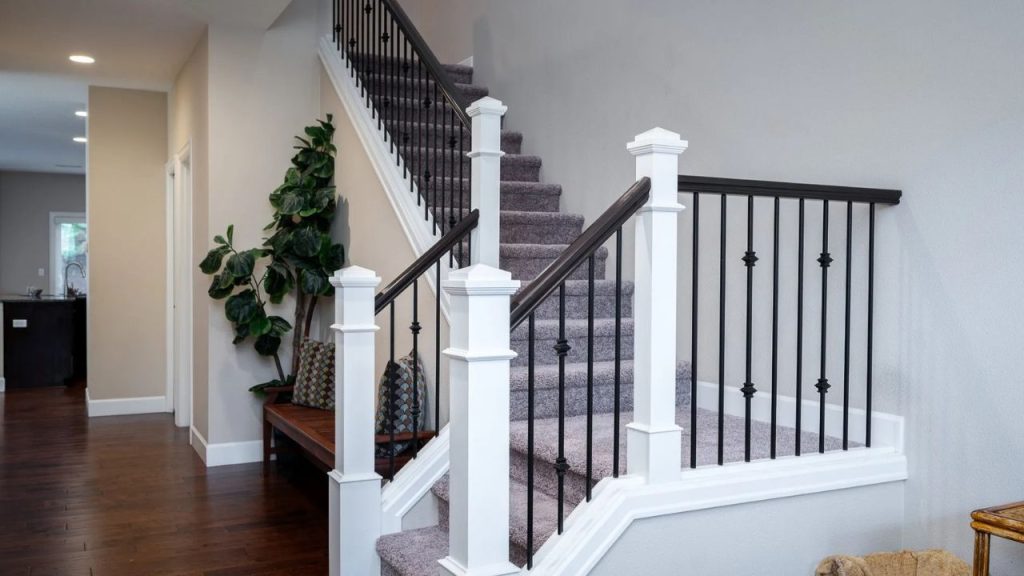 Elegant Foyer with Stylish Staircase